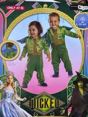 Target Wicked Toddler Costume in Green and Gold